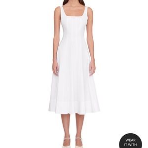 Staud Wells Dress - size 6, white